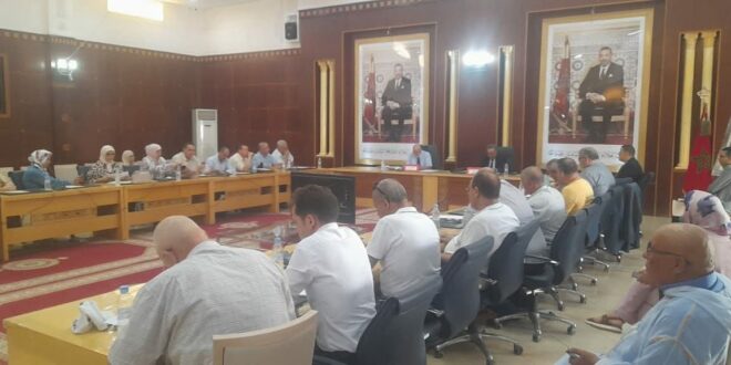 تنمية صحة  ونقل  محاور دورة  استثنائية. المجلس  اقليم  الفقيه بن صالح