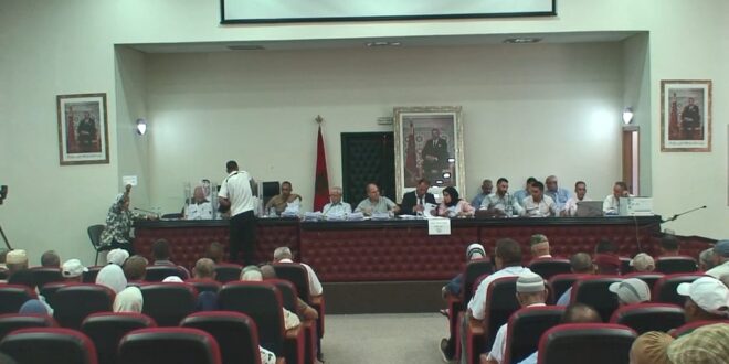 بني ملال.. إجراء قرعة  لتوزيع  البقع  على دوي الحقوق  الجماعة السلالية  امغيلة المستفدين  من مشروع رياض السلام