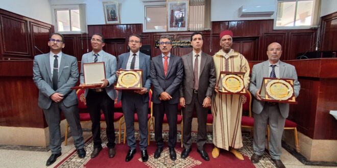 الشبكة الوطنية لحقوق الإنسان تشيد بحفل التكريم المتميز بمحكمة أزيلال وتثمن روح الاعتراف بعطاء أطر العدالة