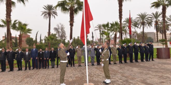 عامل اقليم الفقيه بن صالح السيد محمد القرناشي يترأس مراسيم العلم الوطني احتفالا بعيد الاستقلال