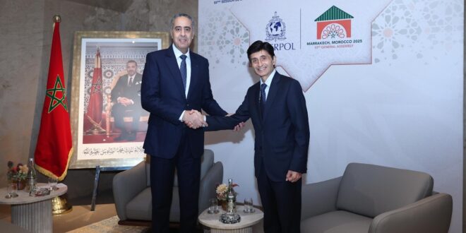 السيد الحموشي  يستقبل بمدينة مراكش  رئيس جهاز الشرطة التابع  لهيئة الأمم  المتحدة وكيل  الامين  العام لشؤون سيادة  القانون